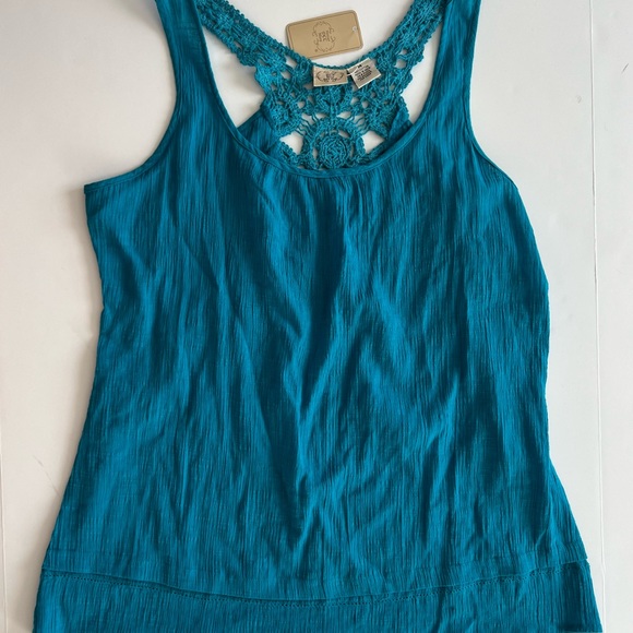 Vintage DCC Missy Turquoise Blue Tank Top, Boho, Medium - Picture 8 of 10